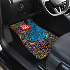 Personalized Adelaide Strikers Car Mats Hippie Psychedelic Pattern Vibrant Mandala Art Style