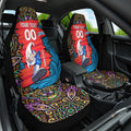 Personalized Adelaide Strikers Car Seat Cover Hippie Psychedelic Pattern Vibrant Mandala Art Style