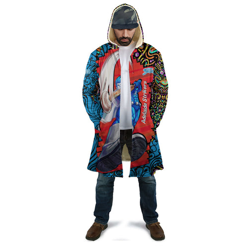 Personalized Adelaide Strikers Cloak Hippie Psychedelic Pattern Vibrant Mandala Art Style