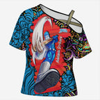 Personalized Adelaide Strikers Cross Shoulder Shirt Hippie Psychedelic Pattern Vibrant Mandala Art Style