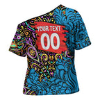 Personalized Adelaide Strikers Cross Shoulder Shirt Hippie Psychedelic Pattern Vibrant Mandala Art Style