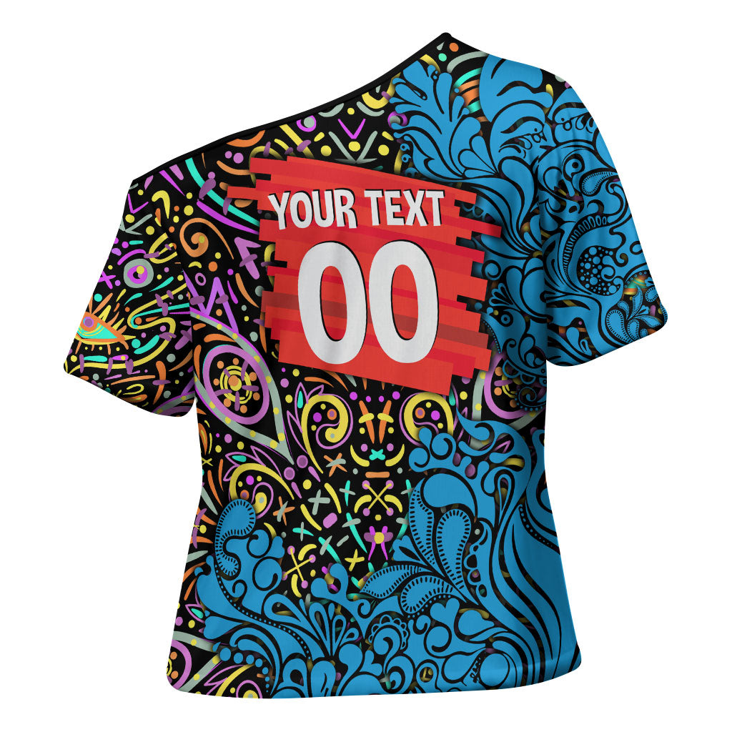 Personalized Adelaide Strikers Cross Shoulder Shirt Hippie Psychedelic Pattern Vibrant Mandala Art Style