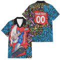 Personalized Adelaide Strikers Family Matching Tank Maxi Dress and Hawaiian Shirt Hippie Psychedelic Pattern Vibrant Mandala Art Style