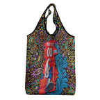 Personalized Adelaide Strikers Grocery Bag Hippie Psychedelic Pattern Vibrant Mandala Art Style