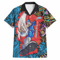 Personalized Adelaide Strikers Hawaiian Shirt Hippie Psychedelic Pattern Vibrant Mandala Art Style