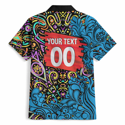 Personalized Adelaide Strikers Hawaiian Shirt Hippie Psychedelic Pattern Vibrant Mandala Art Style