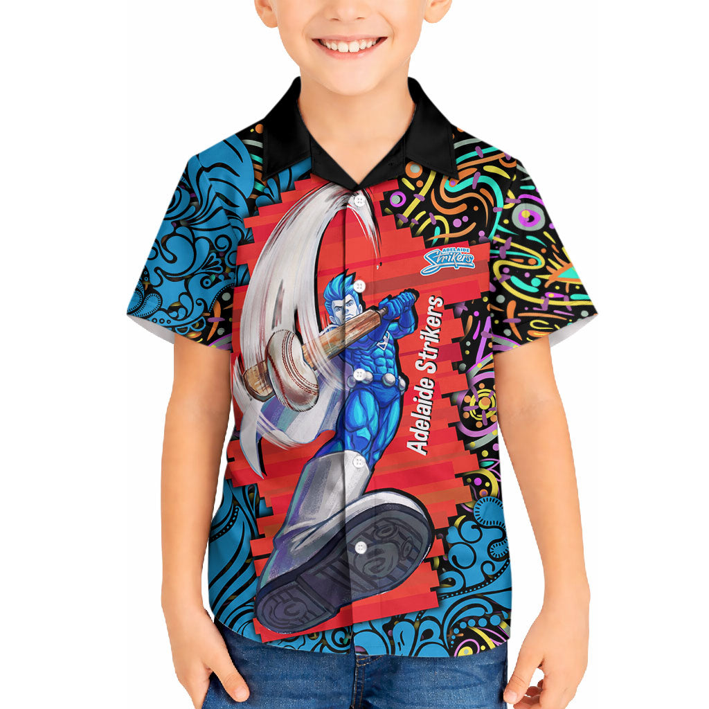 Personalized Adelaide Strikers Hawaiian Shirt Hippie Psychedelic Pattern Vibrant Mandala Art Style