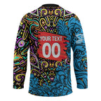 Personalized Adelaide Strikers Hockey Jersey Hippie Psychedelic Pattern Vibrant Mandala Art Style