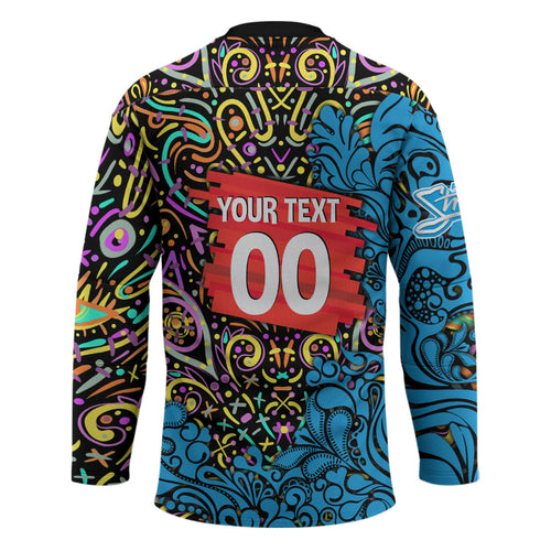 Personalized Adelaide Strikers Hockey Jersey Hippie Psychedelic Pattern Vibrant Mandala Art Style