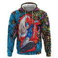 Personalized Adelaide Strikers Hoodie Hippie Psychedelic Pattern Vibrant Mandala Art Style