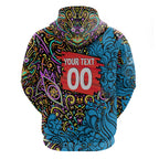Personalized Adelaide Strikers Hoodie Hippie Psychedelic Pattern Vibrant Mandala Art Style