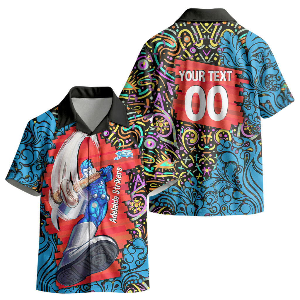 Personalized Adelaide Strikers Kid Hawaiian Shirt Hippie Psychedelic Pattern Vibrant Mandala Art Style