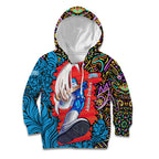 Personalized Adelaide Strikers Kid Hoodie Hippie Psychedelic Pattern Vibrant Mandala Art Style