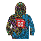 Personalized Adelaide Strikers Kid Hoodie Hippie Psychedelic Pattern Vibrant Mandala Art Style