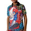 Personalized Adelaide Strikers Kid Polo Shirt Hippie Psychedelic Pattern Vibrant Mandala Art Style