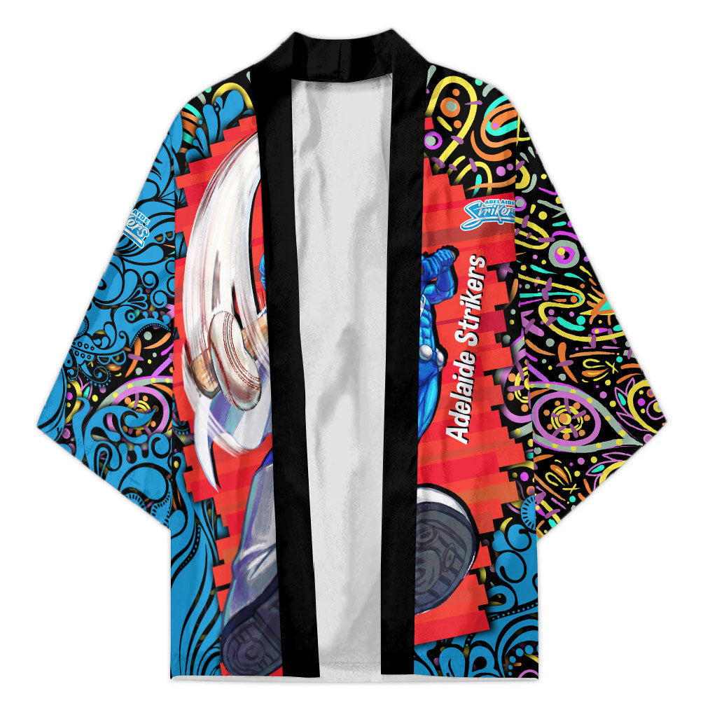 Personalized Adelaide Strikers Kimono Hippie Psychedelic Pattern Vibrant Mandala Art Style