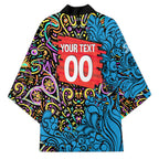 Personalized Adelaide Strikers Kimono Hippie Psychedelic Pattern Vibrant Mandala Art Style
