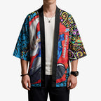 Personalized Adelaide Strikers Kimono Hippie Psychedelic Pattern Vibrant Mandala Art Style