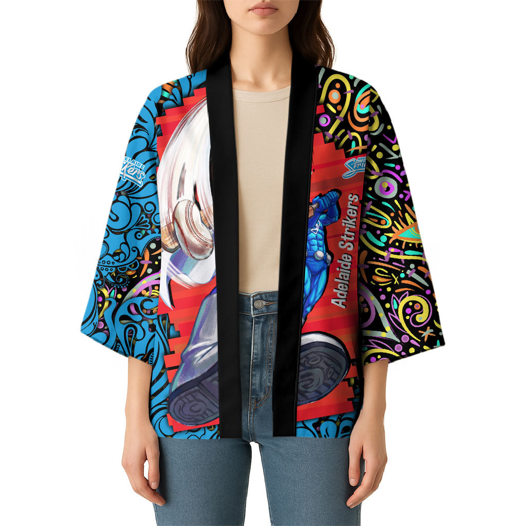 Personalized Adelaide Strikers Kimono Hippie Psychedelic Pattern Vibrant Mandala Art Style