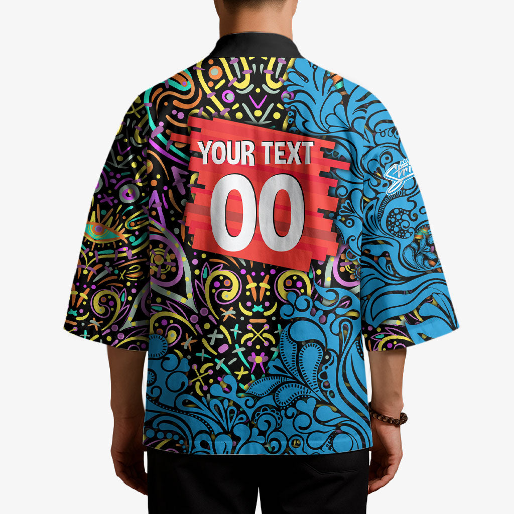 Personalized Adelaide Strikers Kimono Hippie Psychedelic Pattern Vibrant Mandala Art Style