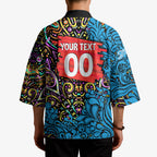 Personalized Adelaide Strikers Kimono Hippie Psychedelic Pattern Vibrant Mandala Art Style