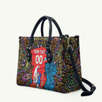 Personalized Adelaide Strikers Leather Bag Hippie Psychedelic Pattern Vibrant Mandala Art Style