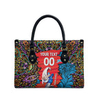 Personalized Adelaide Strikers Leather Bag Hippie Psychedelic Pattern Vibrant Mandala Art Style