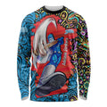 Personalized Adelaide Strikers Long Sleeve Shirt Hippie Psychedelic Pattern Vibrant Mandala Art Style