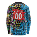 Personalized Adelaide Strikers Long Sleeve Shirt Hippie Psychedelic Pattern Vibrant Mandala Art Style