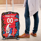 Personalized Adelaide Strikers Luggage Cover Hippie Psychedelic Pattern Vibrant Mandala Art Style