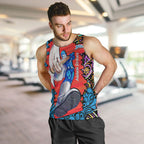 Personalized Adelaide Strikers Men Tank Top Hippie Psychedelic Pattern Vibrant Mandala Art Style