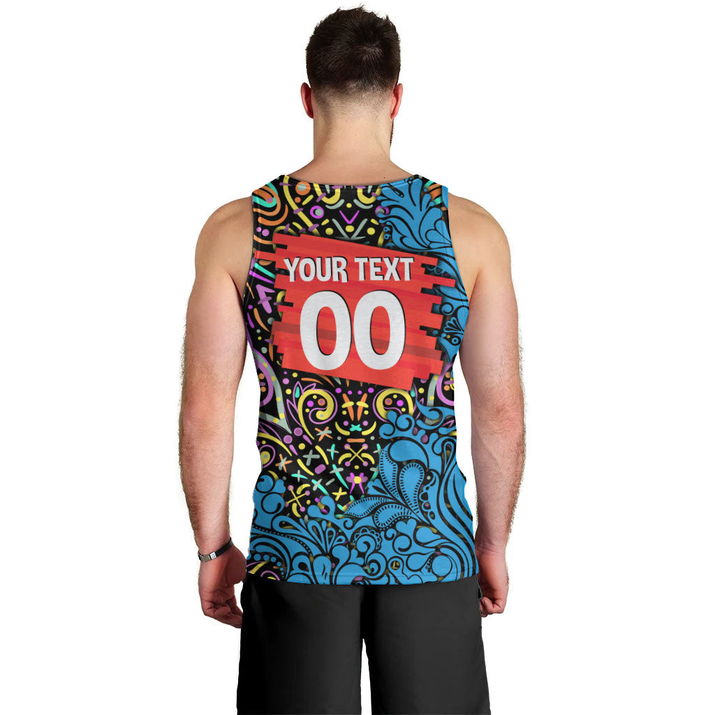 Personalized Adelaide Strikers Men Tank Top Hippie Psychedelic Pattern Vibrant Mandala Art Style