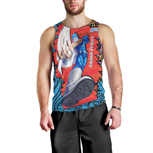 Personalized Adelaide Strikers Men Tank Top Hippie Psychedelic Pattern Vibrant Mandala Art Style