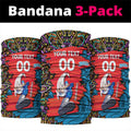 Personalized Adelaide Strikers Neck Gaiter Hippie Psychedelic Pattern Vibrant Mandala Art Style