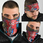Personalized Adelaide Strikers Neck Gaiter Hippie Psychedelic Pattern Vibrant Mandala Art Style