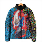 Personalized Adelaide Strikers Padded Jacket Hippie Psychedelic Pattern Vibrant Mandala Art Style