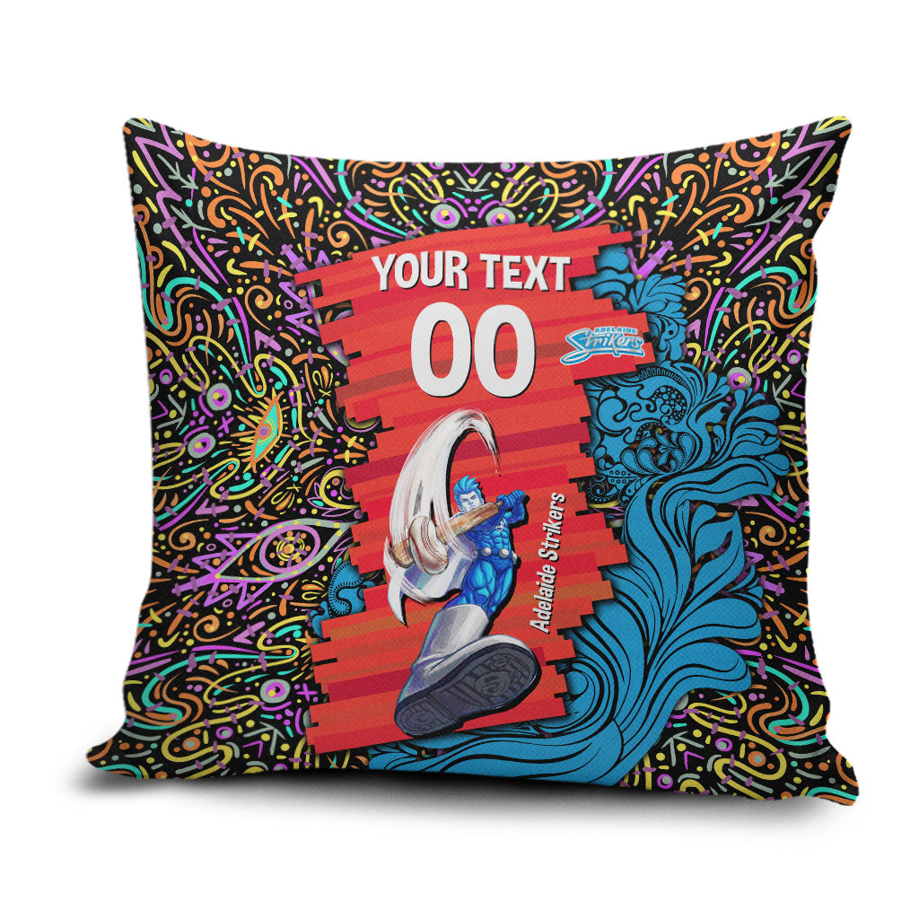 Personalized Adelaide Strikers Pillow Cover Hippie Psychedelic Pattern Vibrant Mandala Art Style