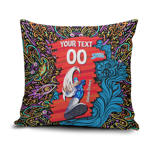 Personalized Adelaide Strikers Pillow Cover Hippie Psychedelic Pattern Vibrant Mandala Art Style