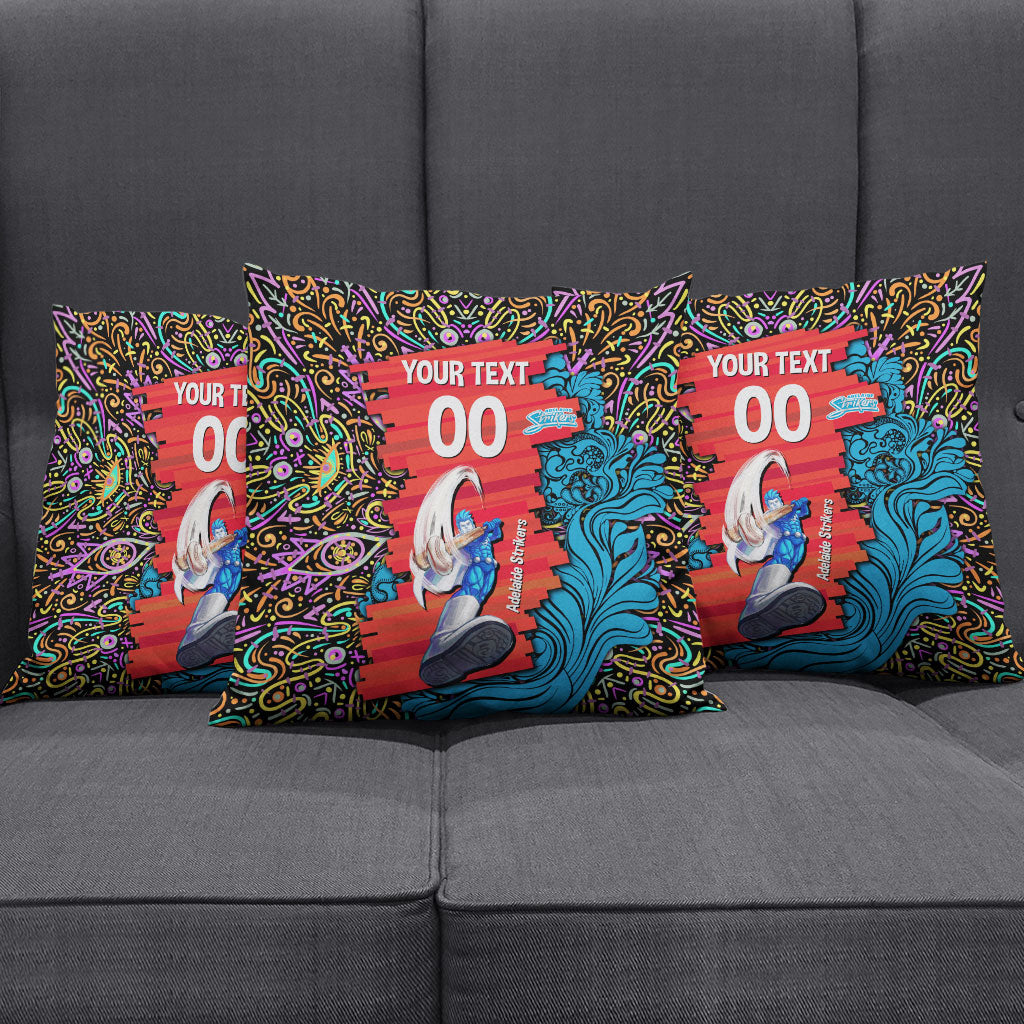 Personalized Adelaide Strikers Pillow Cover Hippie Psychedelic Pattern Vibrant Mandala Art Style