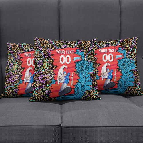 Personalized Adelaide Strikers Pillow Cover Hippie Psychedelic Pattern Vibrant Mandala Art Style