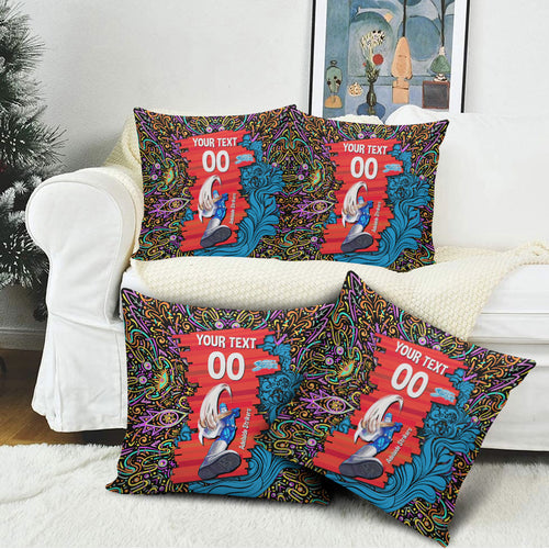 Personalized Adelaide Strikers Pillow Cover Hippie Psychedelic Pattern Vibrant Mandala Art Style