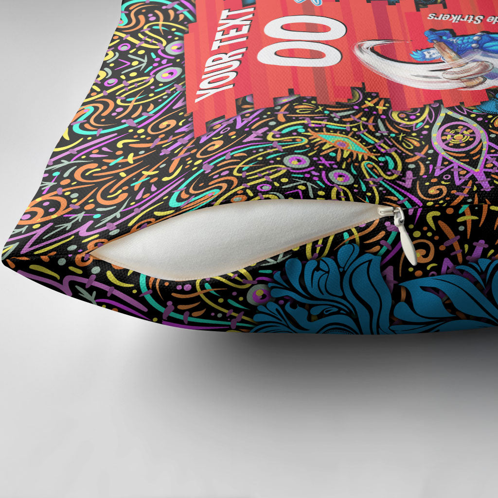 Personalized Adelaide Strikers Pillow Cover Hippie Psychedelic Pattern Vibrant Mandala Art Style