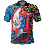 Personalized Adelaide Strikers Polo Shirt Hippie Psychedelic Pattern Vibrant Mandala Art Style
