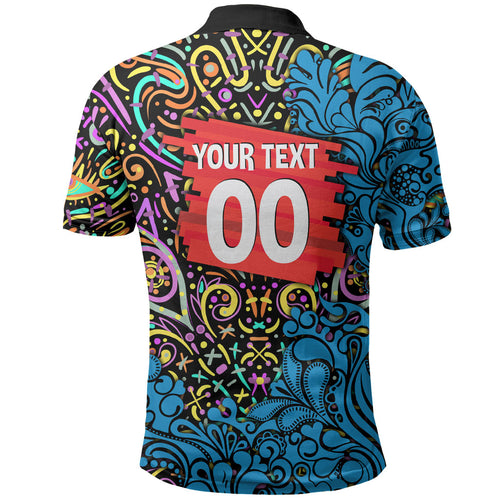 Personalized Adelaide Strikers Polo Shirt Hippie Psychedelic Pattern Vibrant Mandala Art Style