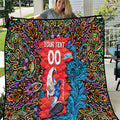 Personalized Adelaide Strikers Quilt Hippie Psychedelic Pattern Vibrant Mandala Art Style