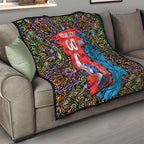 Personalized Adelaide Strikers Quilt Hippie Psychedelic Pattern Vibrant Mandala Art Style