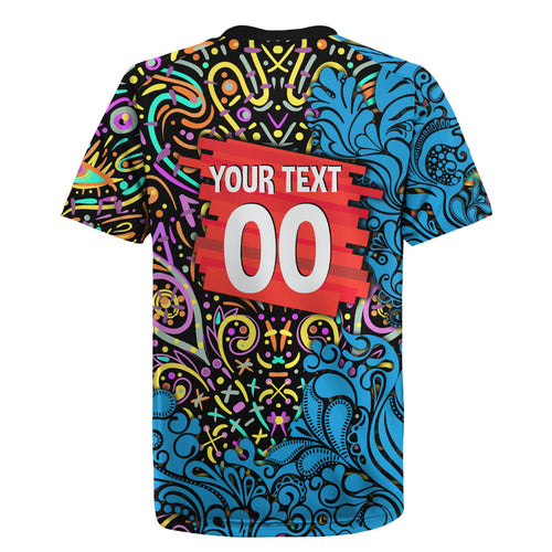 Personalized Adelaide Strikers Rugby Jersey Hippie Psychedelic Pattern Vibrant Mandala Art Style