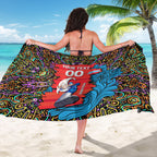 Personalized Adelaide Strikers Sarong Hippie Psychedelic Pattern Vibrant Mandala Art Style