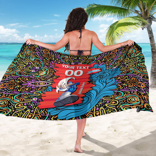 Personalized Adelaide Strikers Sarong Hippie Psychedelic Pattern Vibrant Mandala Art Style