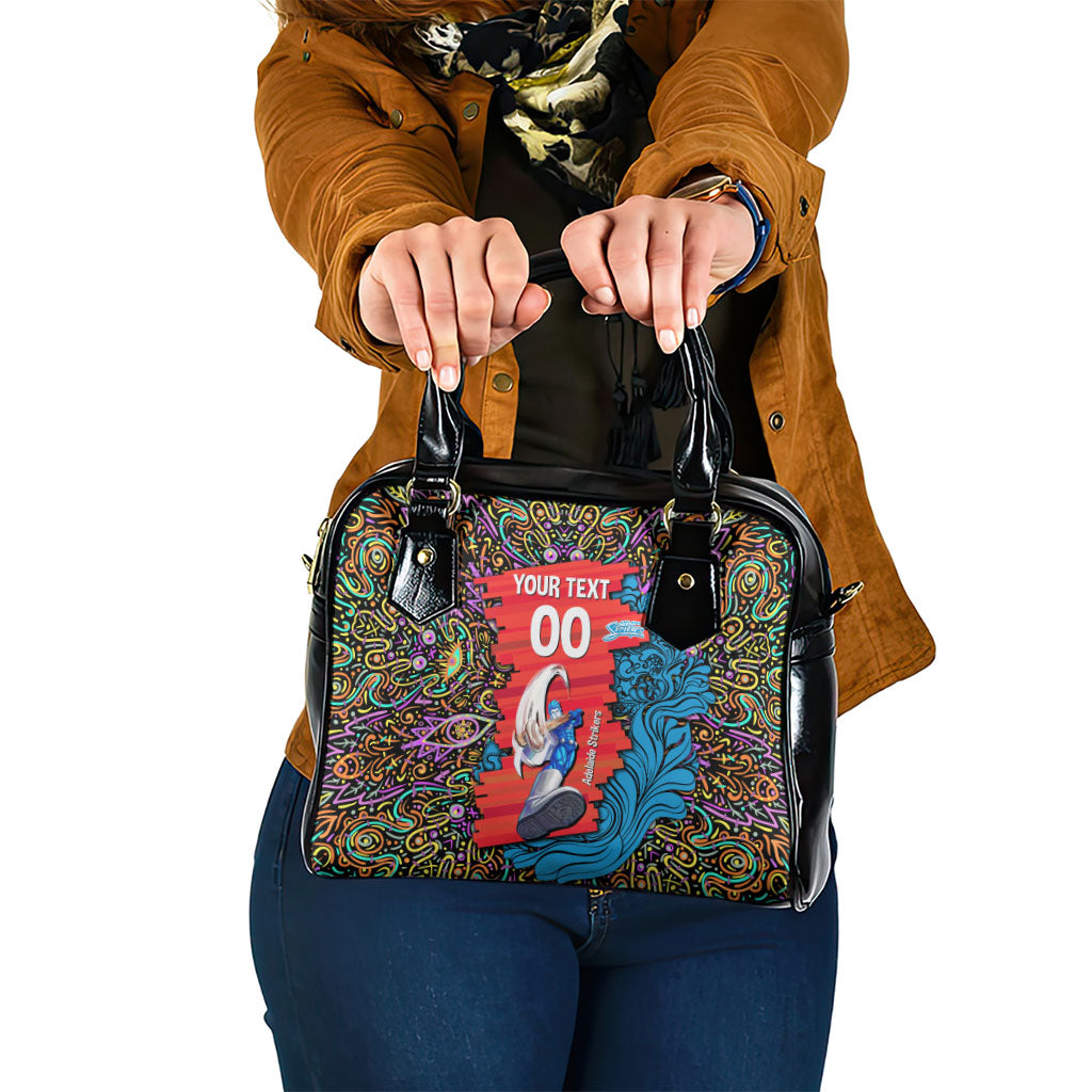 Personalized Adelaide Strikers Shoulder Handbag Hippie Psychedelic Pattern Vibrant Mandala Art Style